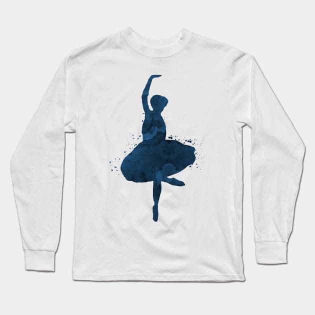 Ballerina Long Sleeve T-Shirt by TheJollyMarten